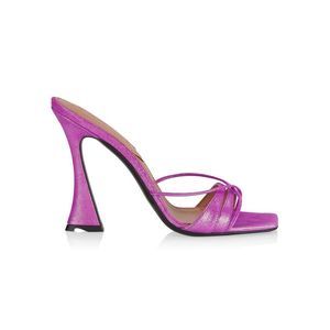 D'Accori Lust Shimmery Leather Mules